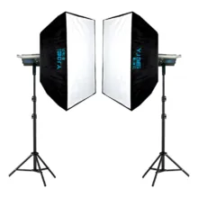 کیت ویدیو لایت YJBEI YC-200 با سافت باکس 90×60 و پایه B-kit38 - تصویر 2