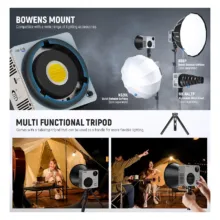 ویدیو لایت 80 وات نیور NEEWER Video Light HB-80B - تصویر 9