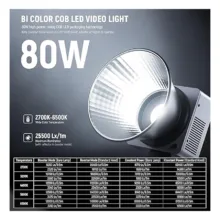 ویدیو لایت 80 وات نیور NEEWER Video Light HB-80B - تصویر 7