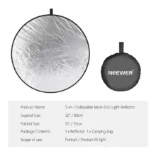 رفلکتور نیور NEEWER Reflector 5in1 80cm - تصویر 6