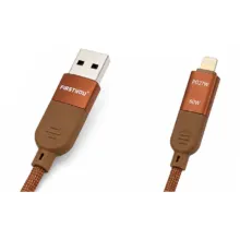 کابل شارژ سریع فرستیو FIRSTYOU C098 Brown - تصویر 2