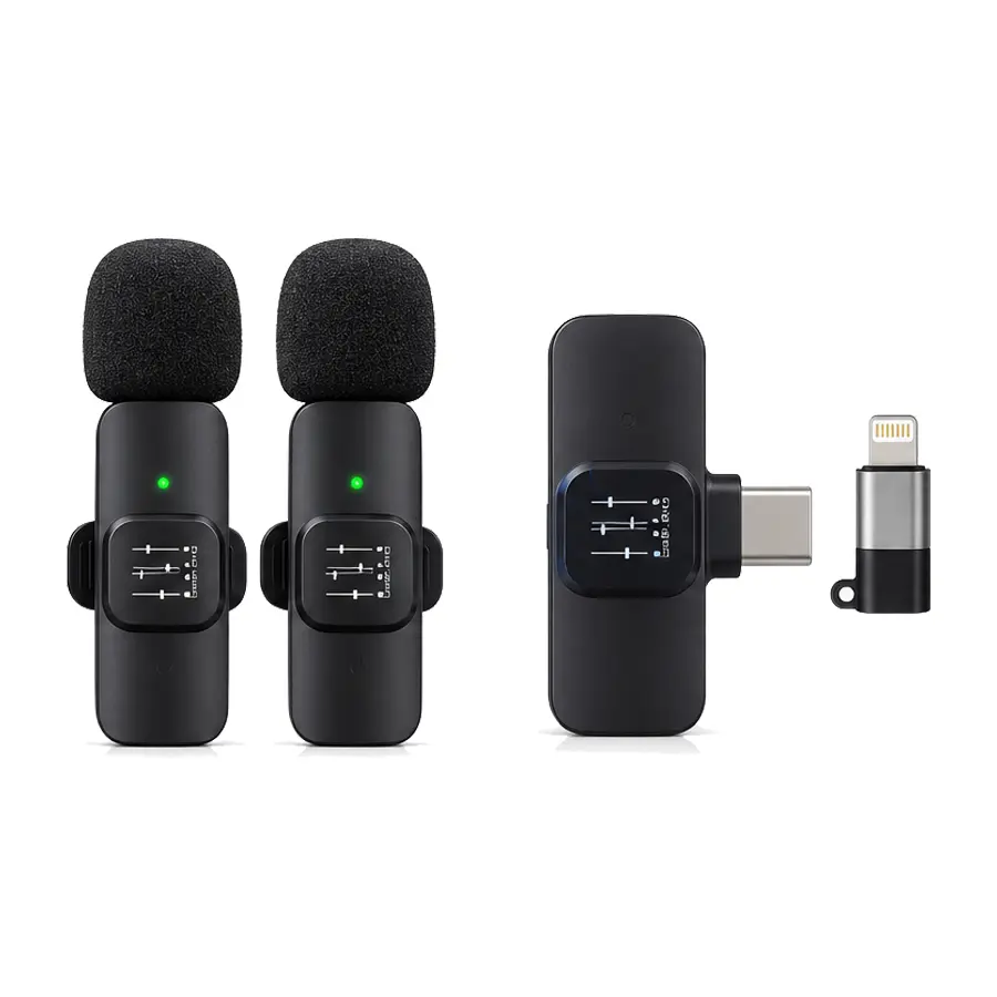 k9-boss میکروفون بی سیم یقه ای باس دو کاربره Boss Microphone k9 - تصویر 1