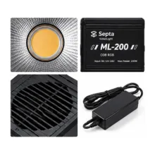 ویدیو لایت سپتا Septa VideoLight ML S200 COB RGB - تصویر 6