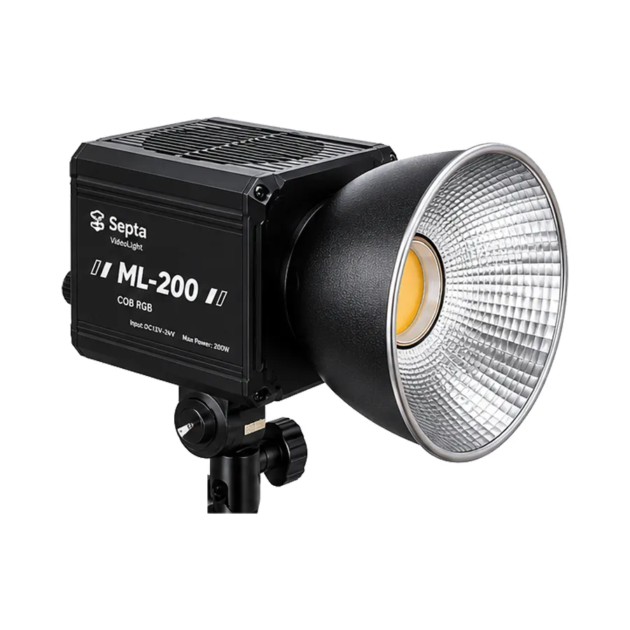 ml200 ویدیو لایت سپتا Septa VideoLight ML S200 COB RGB - تصویر 1
